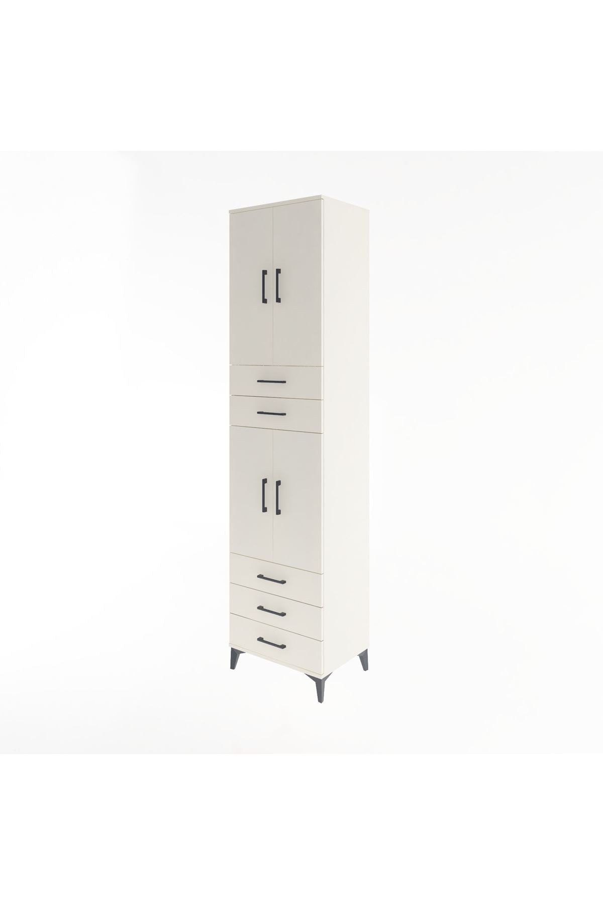 Hyperion Dolap 4 Raflı 5 Çekmeceli 4 Kapaklı 60x44x243 Aytaşı-Aytaşı