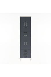 Hyperion Dolap 4 Raflı 5 Çekmeceli 4 Kapaklı 60x44x243 Aytaşı-Antrasit