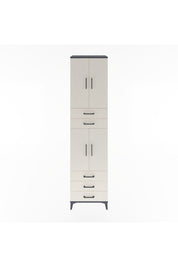 Hyperion Dolap 4 Raflı 5 Çekmeceli 4 Kapaklı 60x44x243 Antrasit-Aytaşı