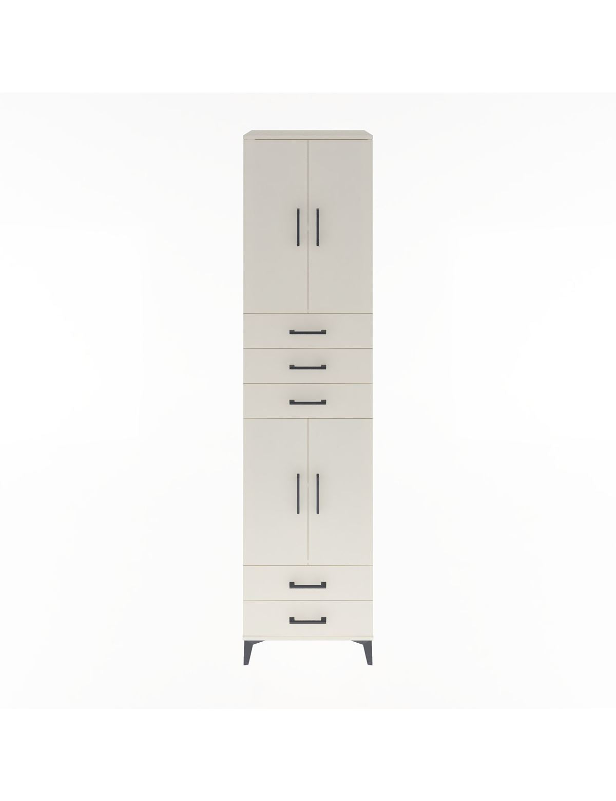 Hyperion Dolap 4 Raflı 5 Çekmeceli 4 Kapaklı 60x44x243 Aytaşı-Aytaşı