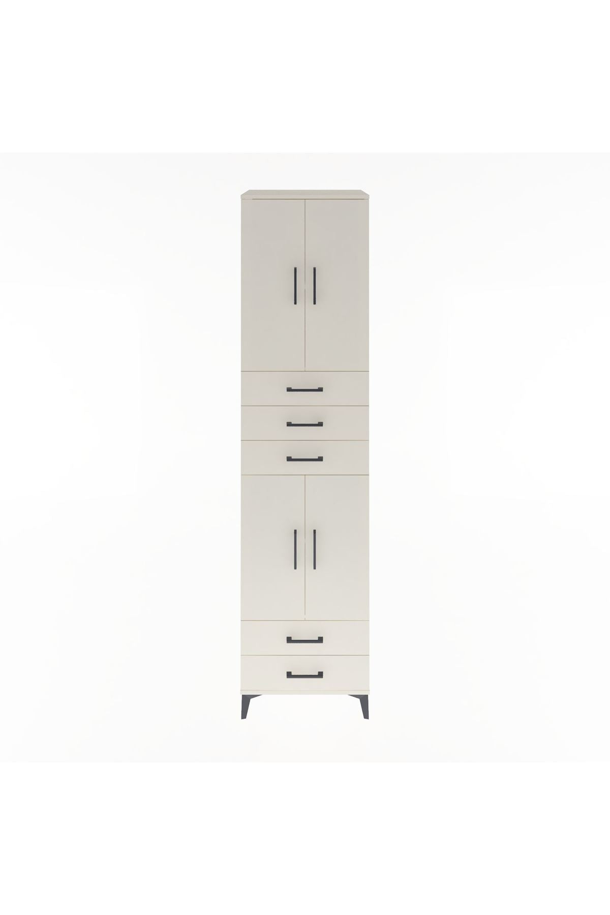 Hyperion Dolap 4 Raflı 5 Çekmeceli 4 Kapaklı 60x44x243 Aytaşı-Aytaşı