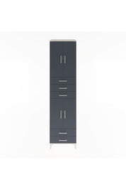 Hyperion Dolap 4 Raflı 5 Çekmeceli 4 Kapaklı 60x44x243 Aytaşı-Antrasit