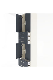 Hyperion Dolap 4 Raflı 5 Çekmeceli 4 Kapaklı 60x44x243 Aytaşı-Antrasit
