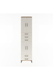 Hyperion Dolap 4 Raflı 5 Çekmeceli 4 Kapaklı 60x44x243 Çam-Aytaşı
