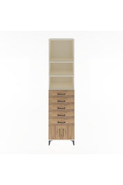 Hyperion Dolap 3 Raflı 5 Çekmeceli 2 Kapaklı 60x44x243 Aytaşı-Çam