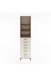 Hyperion Dolap 3 Raflı 5 Çekmeceli 2 Kapaklı 60x44x243 Çam-Aytaşı