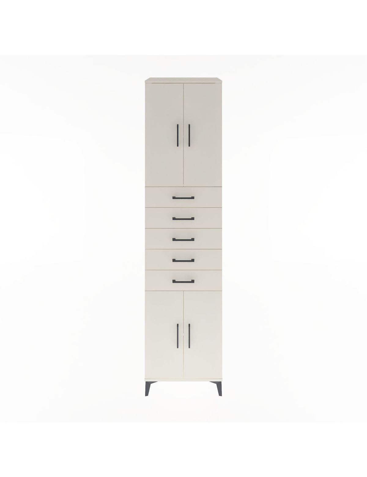 Hyperion Dolap 3 Raflı 5 Çekmeceli 4 Kapaklı 60x44x243 Aytaşı-Aytaşı