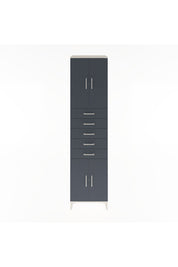 Hyperion Dolap 3 Raflı 5 Çekmeceli 4 Kapaklı 60x44x243 Aytaşı-Antrasit