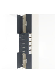 Hyperion Dolap 3 Raflı 5 Çekmeceli 4 Kapaklı 60x44x243 Aytaşı-Antrasit