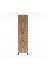 Hyperion Dolap 3 Raflı 5 Çekmeceli 4 Kapaklı 60x44x243