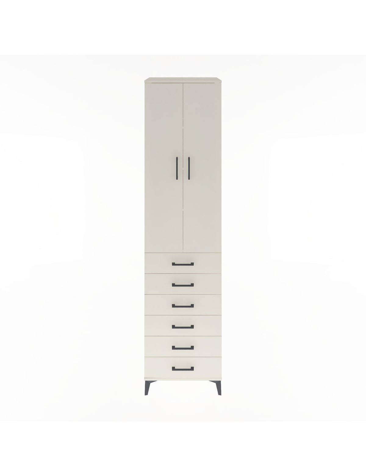 Hyperion Dolap 4 Raflı 6 Çekmeceli 2 Kapaklı 60x44x243 Aytaşı-Aytaşı