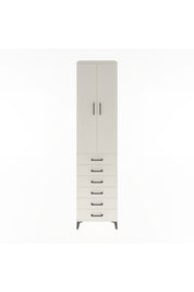 Hyperion Dolap 4 Raflı 6 Çekmeceli 2 Kapaklı 60x44x243 Aytaşı-Aytaşı