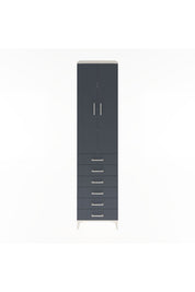 Hyperion Dolap 4 Raflı 6 Çekmeceli 2 Kapaklı 60x44x243 Aytaşı-Antrasit