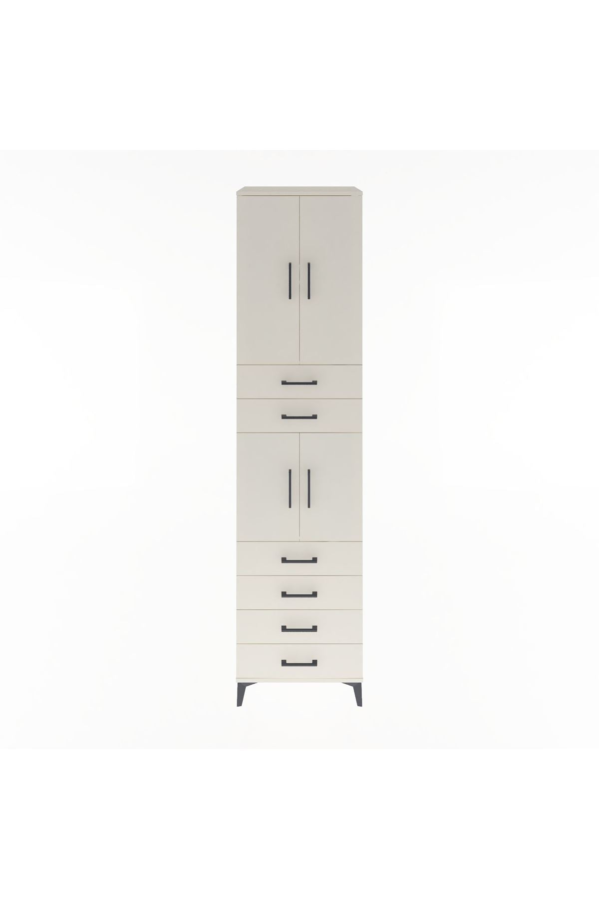 Hyperion Dolap 3 Raflı 6 Çekmeceli 4 Kapaklı 60x44x243 Aytaşı-Aytaşı