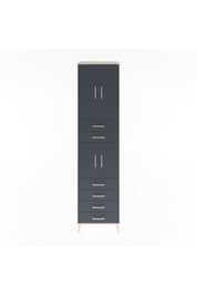 Hyperion Dolap 3 Raflı 6 Çekmeceli 4 Kapaklı 60x44x243 Aytaşı-Antrasit