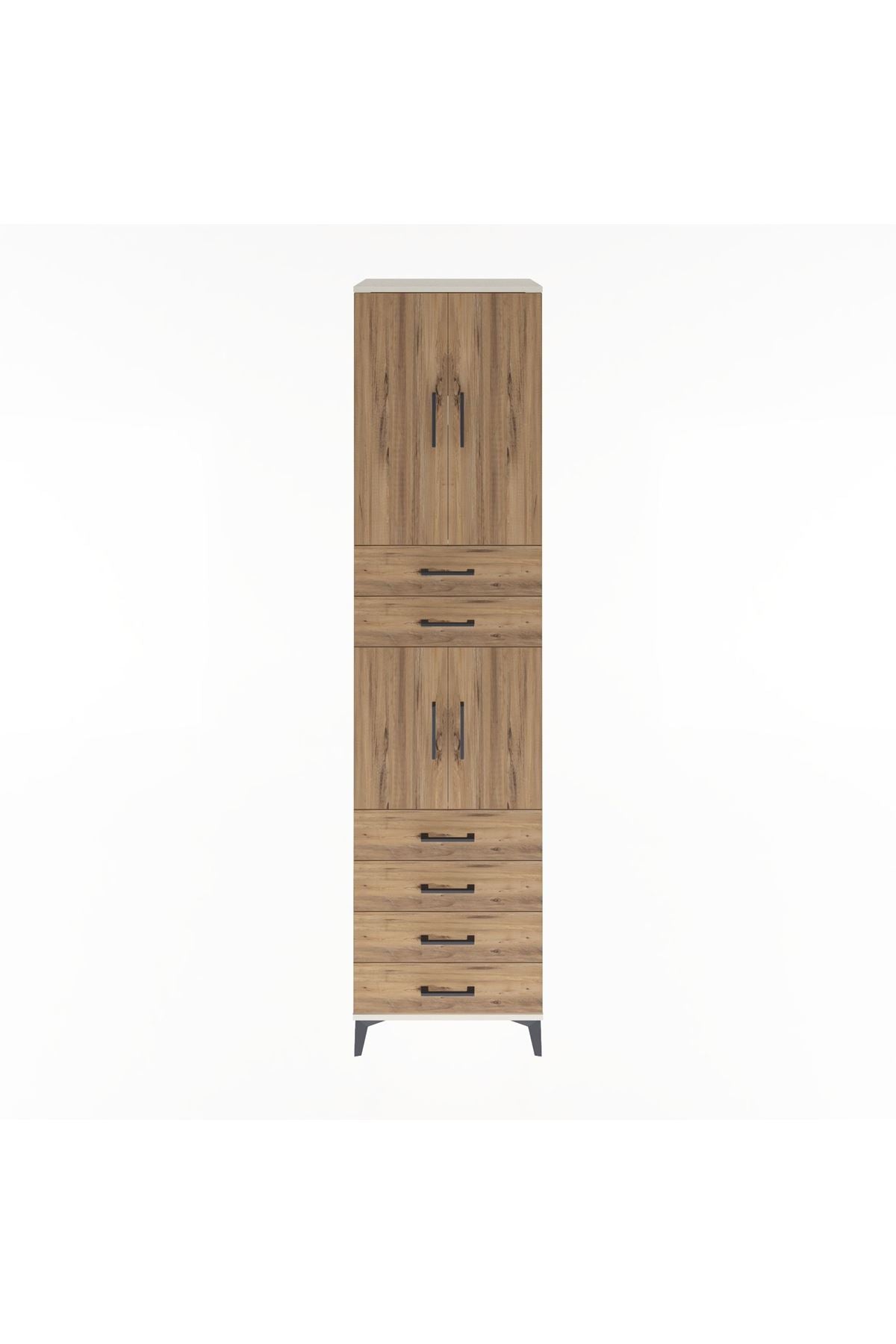 Hyperion Dolap 3 Raflı 6 Çekmeceli 4 Kapaklı 60x44x243 Aytaşı-Çam