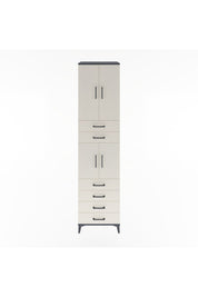 Hyperion Dolap 3 Raflı 6 Çekmeceli 4 Kapaklı 60x44x243 Antrasit-Aytaşı