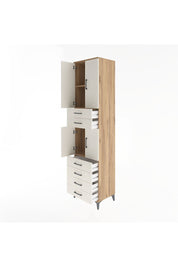 Hyperion Dolap 3 Raflı 6 Çekmeceli 4 Kapaklı 60x44x243 Çam-Aytaşı
