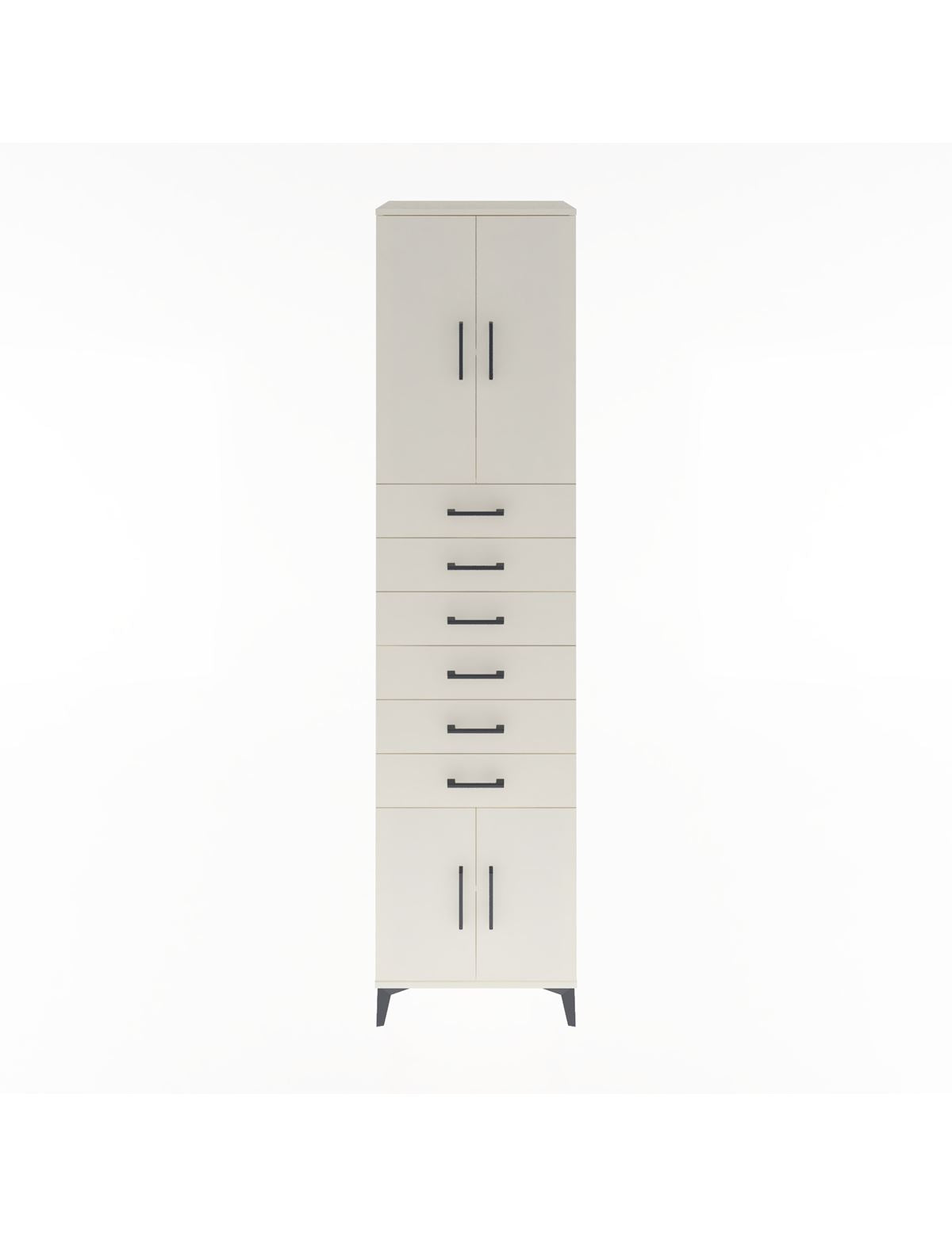 Hyperion Dolap 3 Raflı 6 Çekmeceli 4 Kapaklı 60x44x243 Aytaşı-Aytaşı