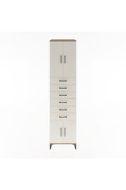 Hyperion Dolap 3 Raflı 6 Çekmeceli 4 Kapaklı 60x44x243 Çam-Aytaşı