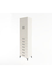 Hyperion Dolap 3 Raflı 7 Çekmeceli 2 Kapaklı 60x44x243 Aytaşı-Aytaşı