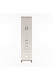 Hyperion Dolap 3 Raflı 7 Çekmeceli 2 Kapaklı 60x44x243 Çam-Aytaşı