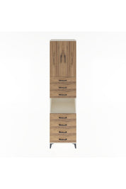 Hyperion Dolap 3 Raflı 7 Çekmeceli 2 Kapaklı 60x44x243 Aytaşı-Çam