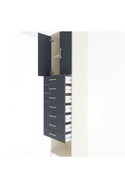 Hyperion Dolap 2 Raflı 7 Çekmeceli 2 Kapaklı 60x44x243 Aytaşı-Antrasit