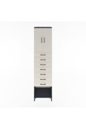 Hyperion Dolap 2 Raflı 7 Çekmeceli 2 Kapaklı 60x44x243 Antrasit-Aytaşı