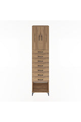 Hyperion Dolap 2 Raflı 7 Çekmeceli 2 Kapaklı 60x44x243