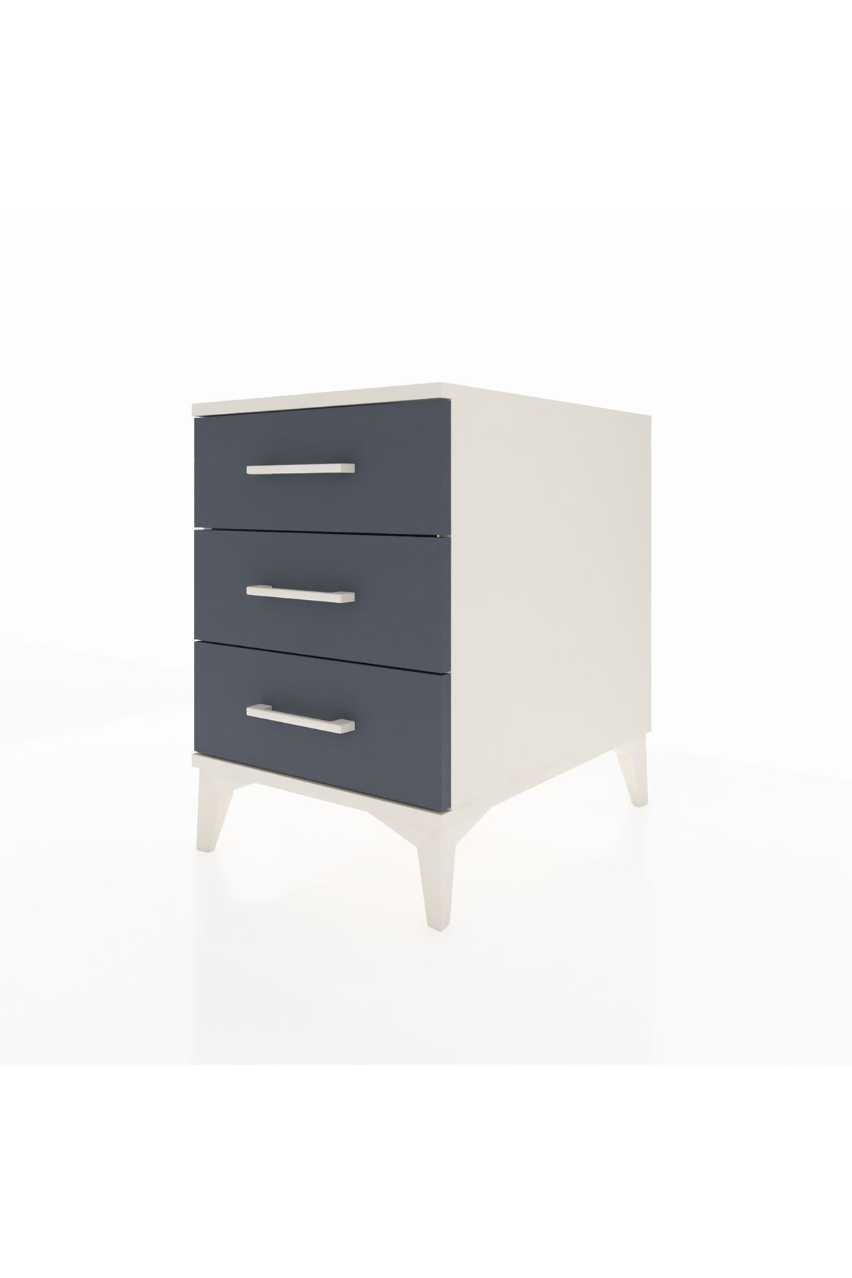 Kronos Komodin 3 Çekmeceli 44x59x64 Aytaşı-Antrasit