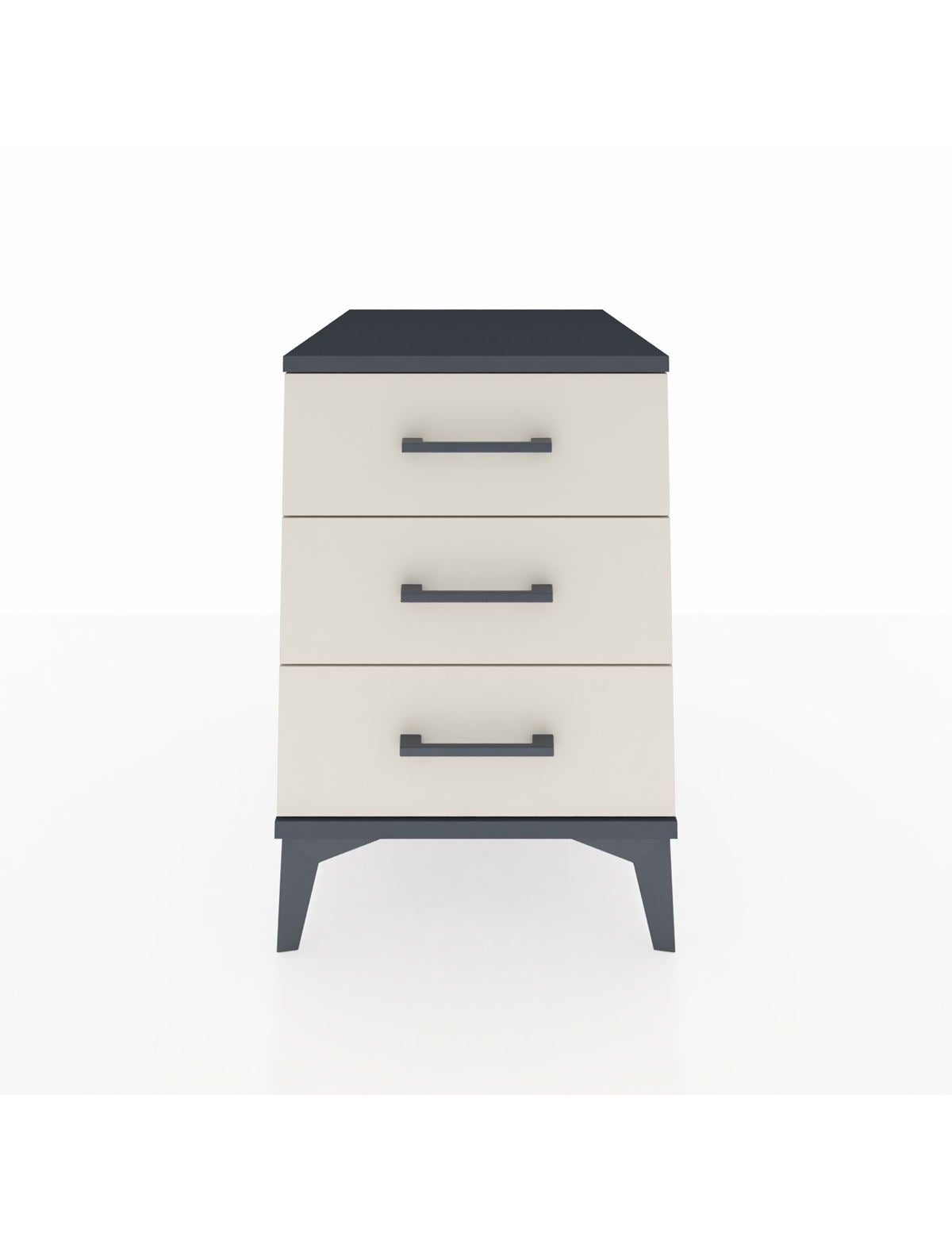 Kronos Komodin 3 Çekmeceli 44x59x64 Antrasit-Aytaşı