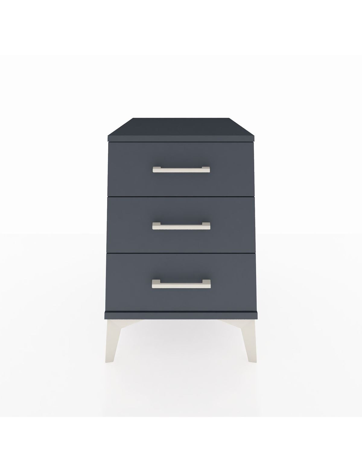 Kronos Komodin 3 Çekmeceli 44x59x64 Antrasit-Antrasit