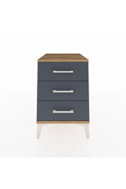 Kronos Komodin 3 Çekmeceli 44x59x64 Çam-Antrasit