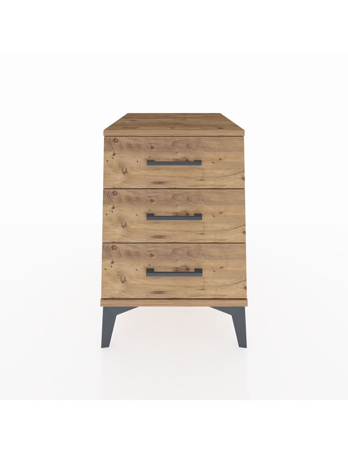 Kronos Komodin 3 Çekmeceli 44x59x64 Çam-Çam