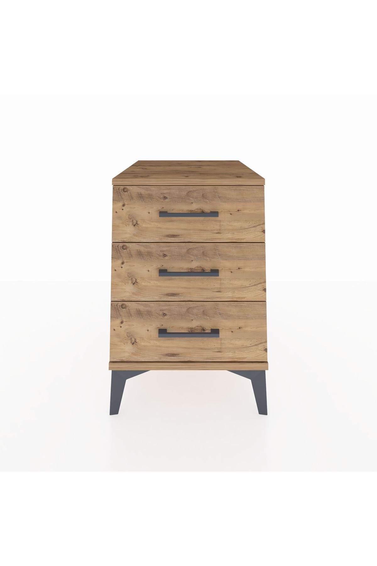 Kronos Komodin 3 Çekmeceli 44x59x64 Çam-Çam