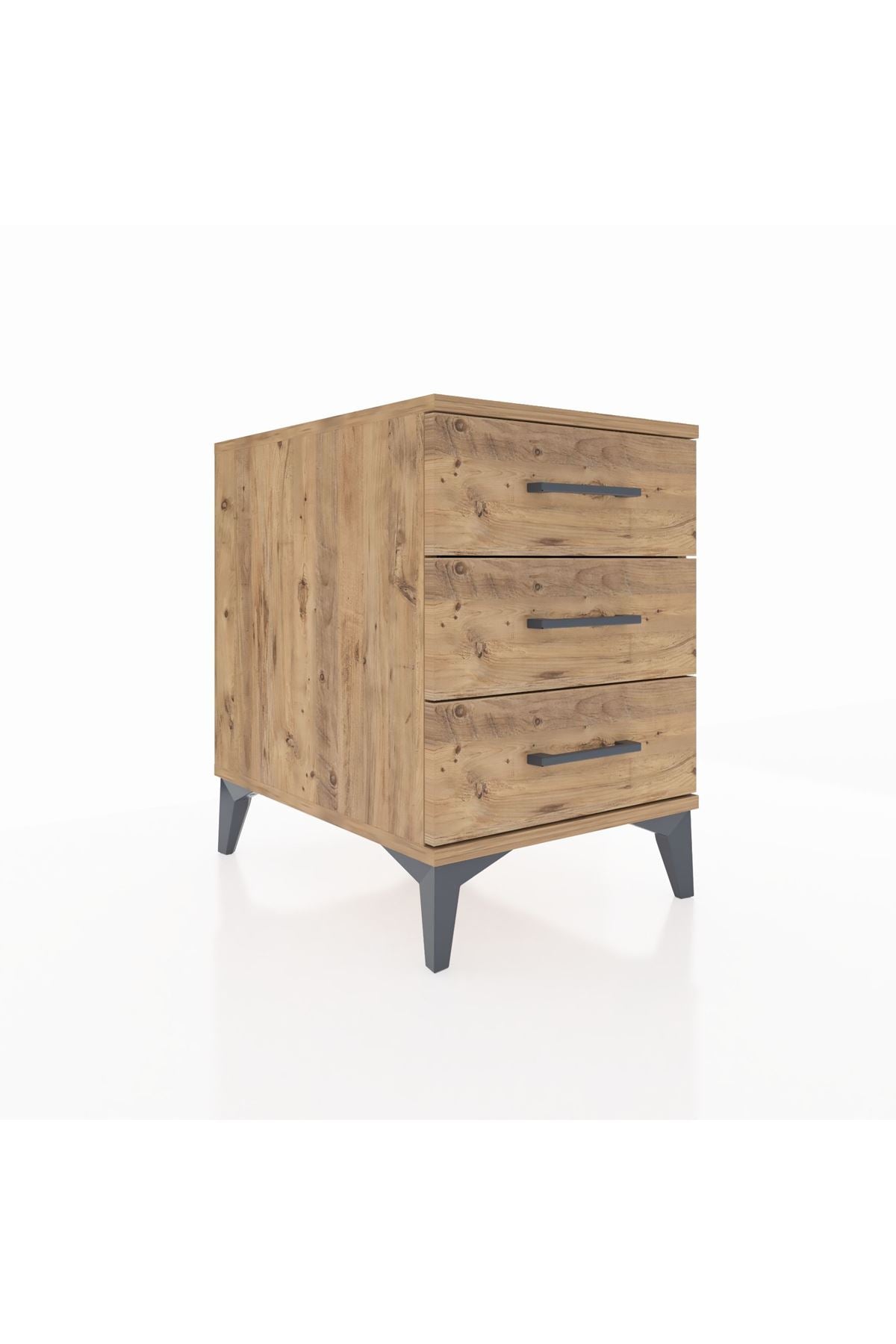 Kronos Komodin 3 Çekmeceli 44x59x64 Çam-Çam