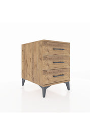 Kronos Komodin 3 Çekmeceli 44x59x64 Çam-Çam