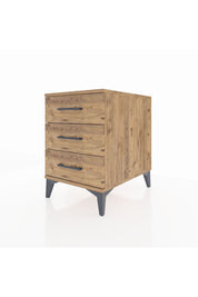 Kronos Komodin 3 Çekmeceli 44x59x64 Çam-Çam