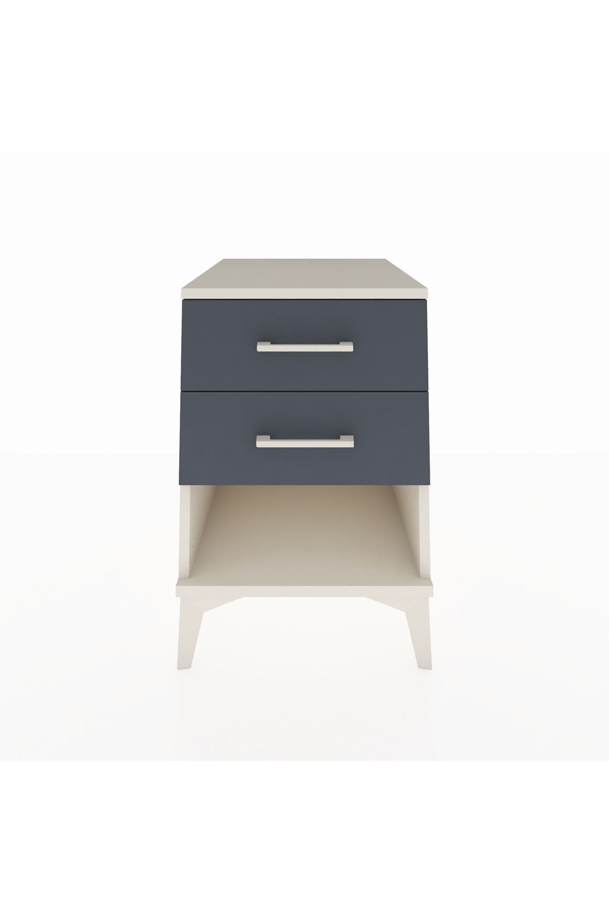 Kronos Komodin 2 Çekmeceli 44x59x64 Aytaşı-Antrasit