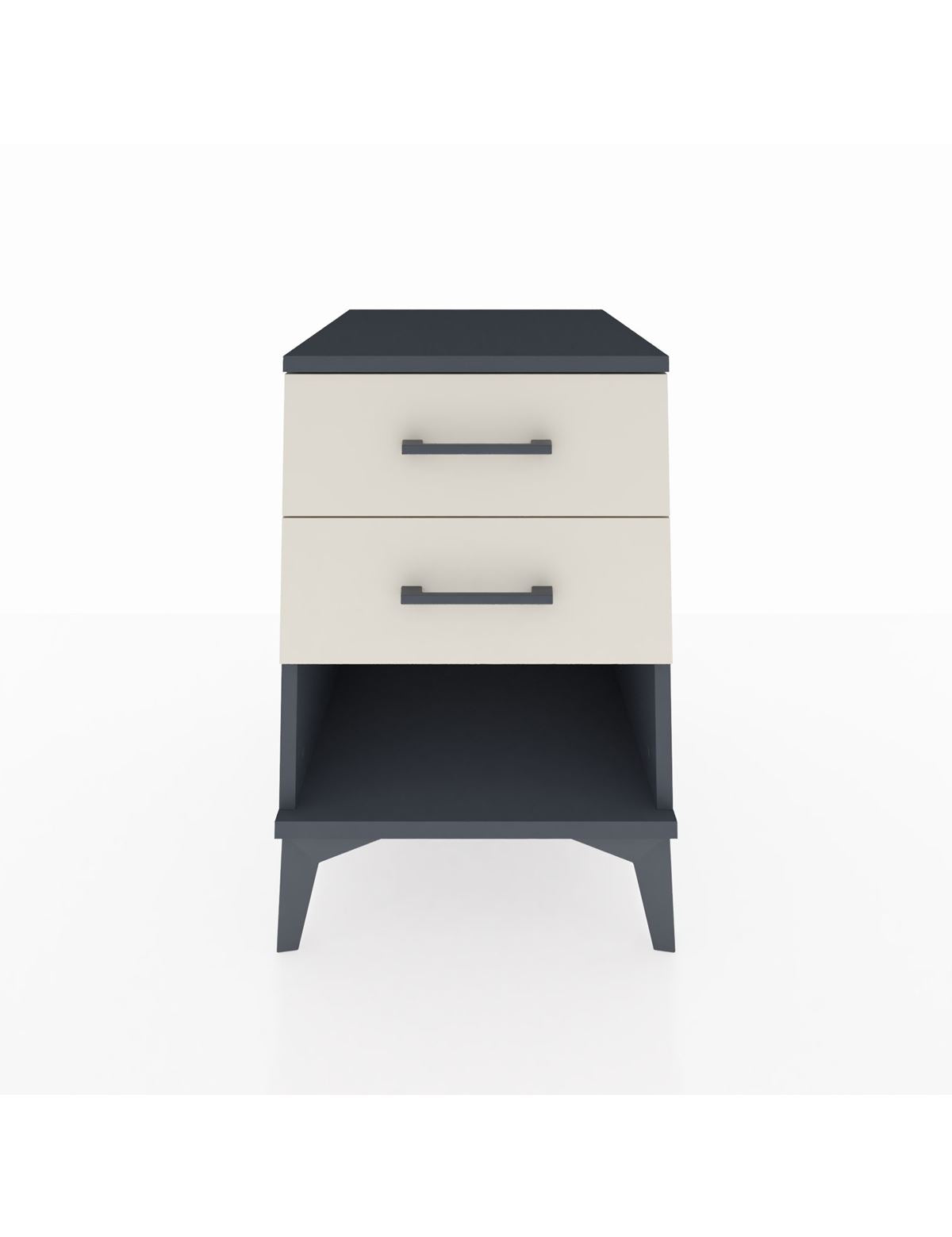 Kronos Komodin 2 Çekmeceli 44x59x64 Antrasit-Aytaşı