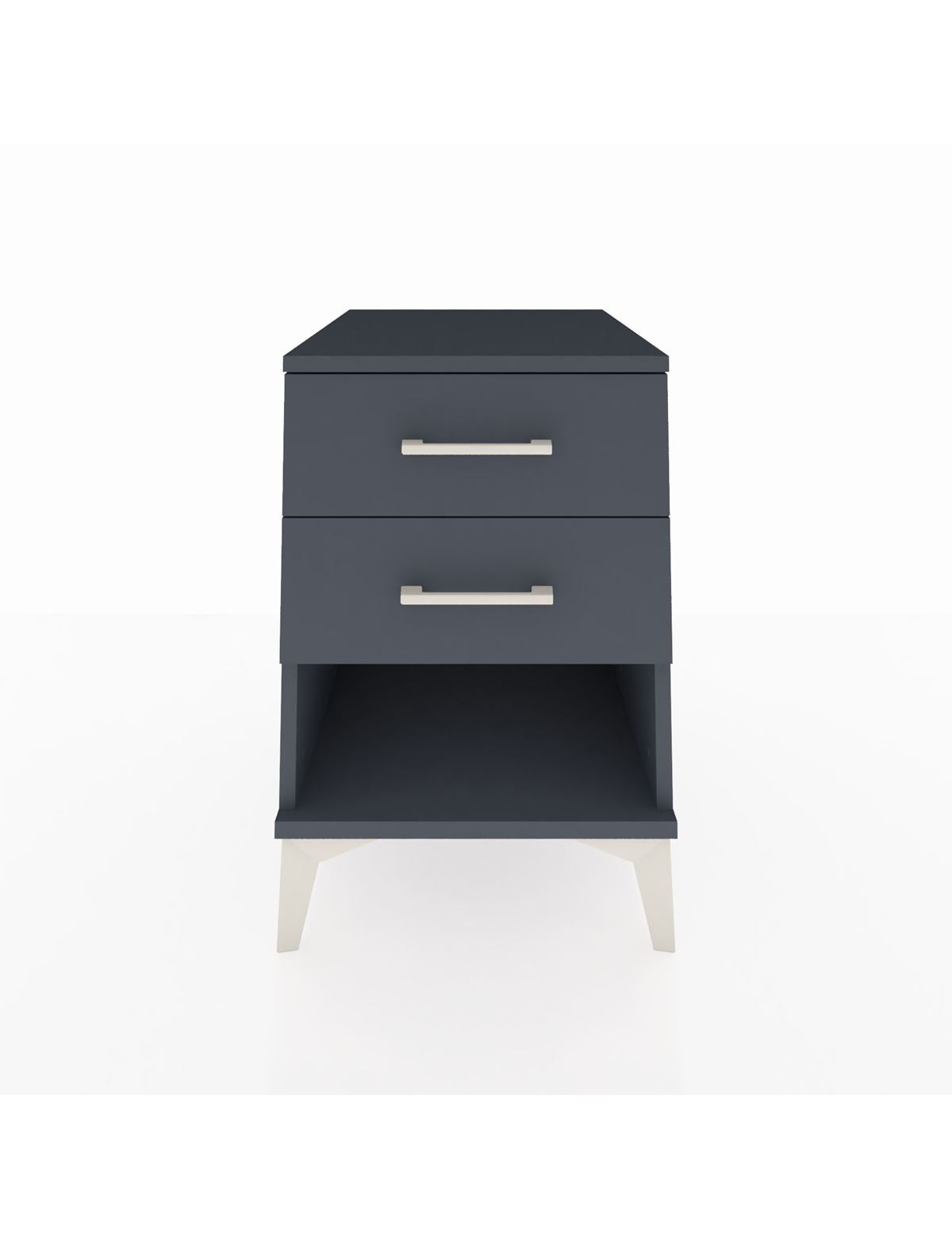 Kronos Komodin 2 Çekmeceli 44x59x64 Antrasit-Antrasit