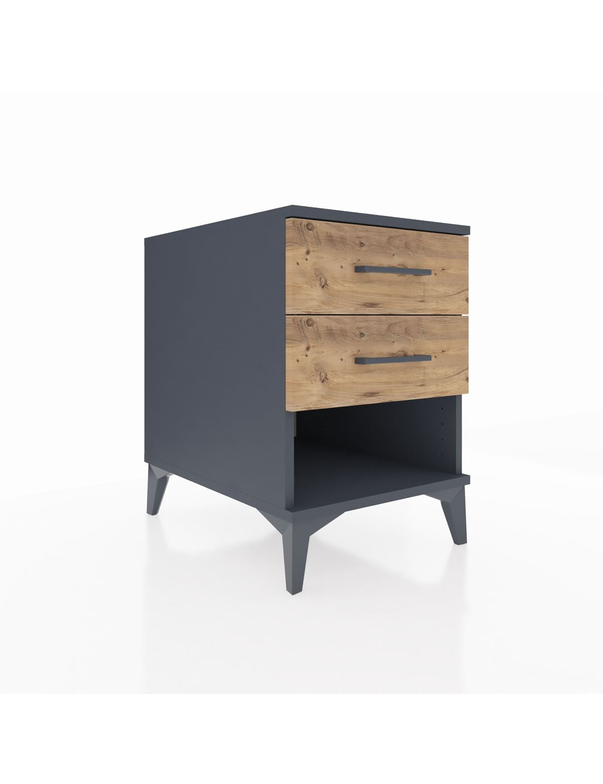 Kronos Komodin 2 Çekmeceli 44x59x64 Antrasit-Çam