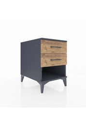 Kronos Komodin 2 Çekmeceli 44x59x64 Antrasit-Çam