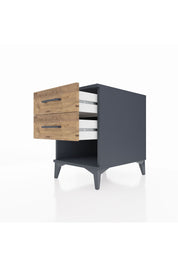 Kronos Komodin 2 Çekmeceli 44x59x64 Antrasit-Çam