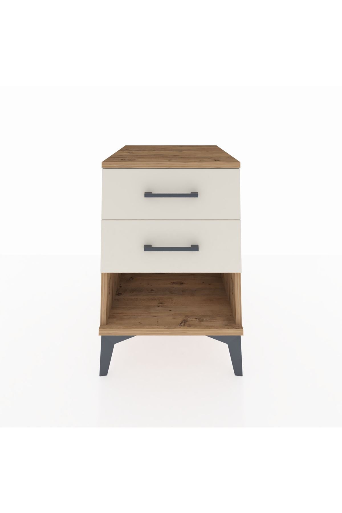 Kronos Komodin 2 Çekmeceli 44x59x64 Çam-Aytaşı