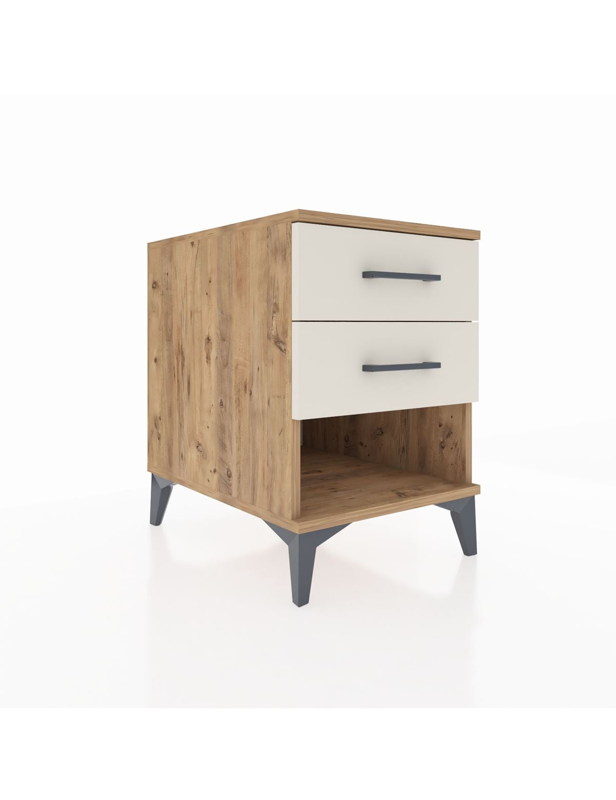 Kronos Komodin 2 Çekmeceli 44x59x64 Çam-Aytaşı