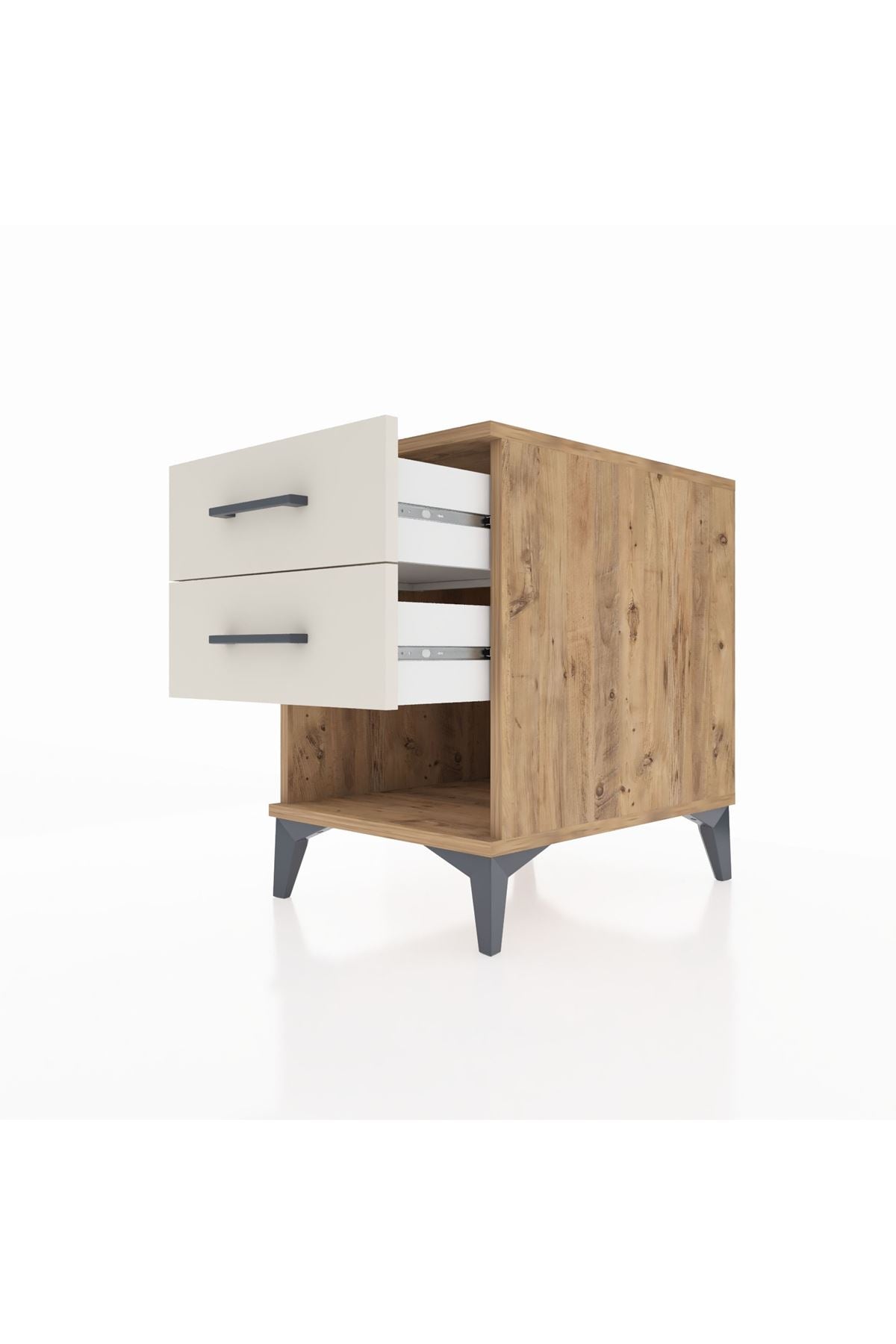 Kronos Komodin 2 Çekmeceli 44x59x64 Çam-Aytaşı