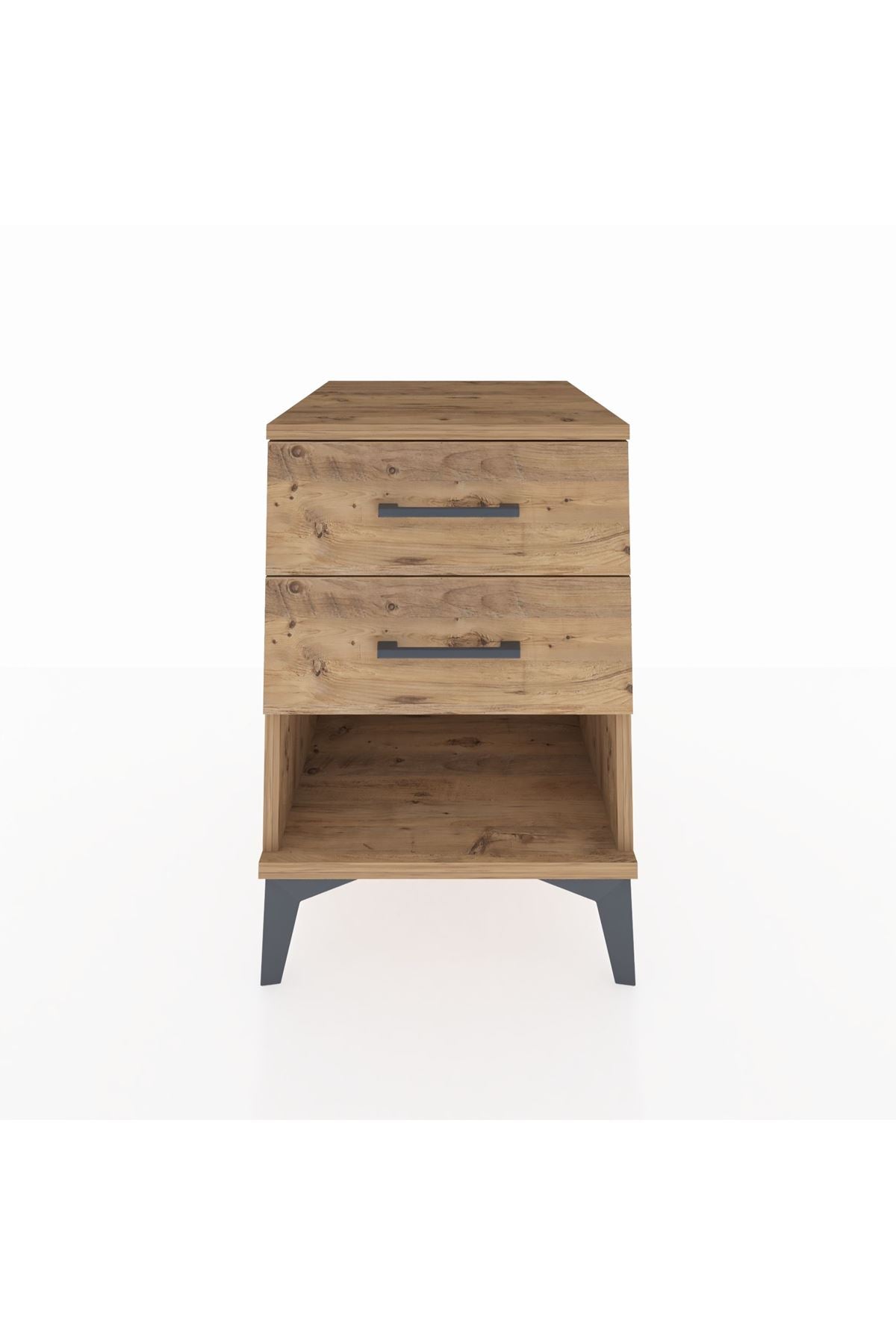 Kronos Komodin 2 Çekmeceli 44x59x64 Çam-Çam