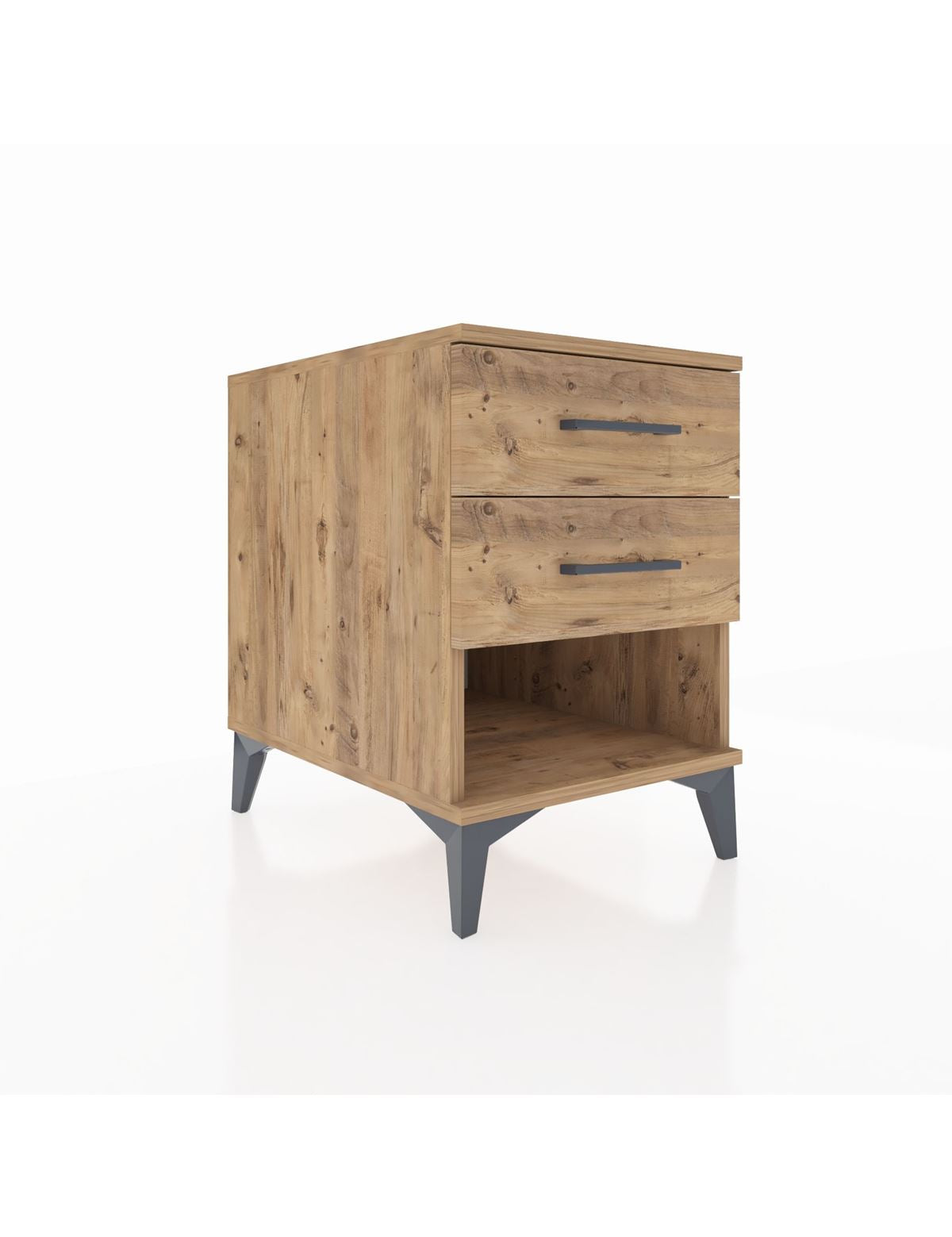 Kronos Komodin 2 Çekmeceli 44x59x64 Çam-Çam